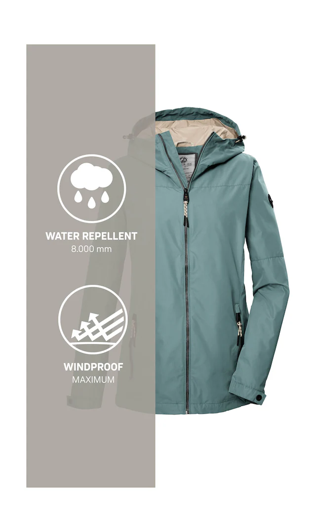 G.I.G.A. DX by killtec Funktionsjacke »GS 71 WMN JCKT« Damenjacke: wasserdicht, winddicht, verstellbar, Kapuze