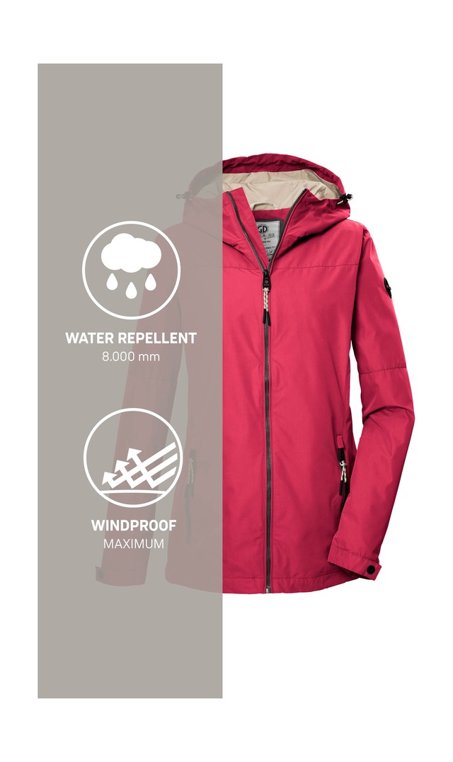 G.I.G.A. DX by killtec Funktionsjacke »GS 71 WMN JCKT« Damenjacke: wasserdicht, winddicht, verstellbar, Kapuze