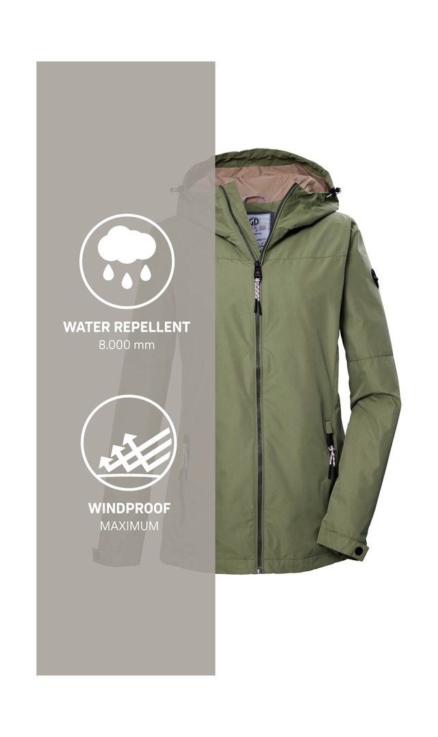 G.I.G.A. DX by killtec Funktionsjacke »GS 71 WMN JCKT« Damenjacke: wasserdicht, winddicht, verstellbar, Kapuze