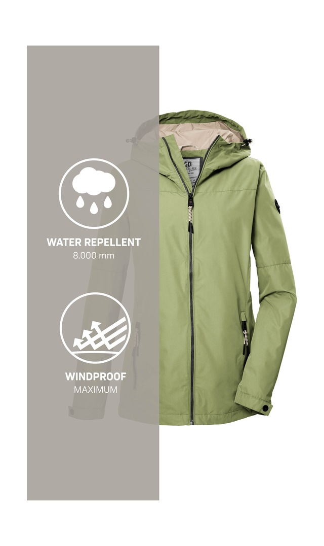 G.I.G.A. DX by killtec Funktionsjacke »GS 71 WMN JCKT« Damenjacke: wasserdicht, winddicht, verstellbar, Kapuze
