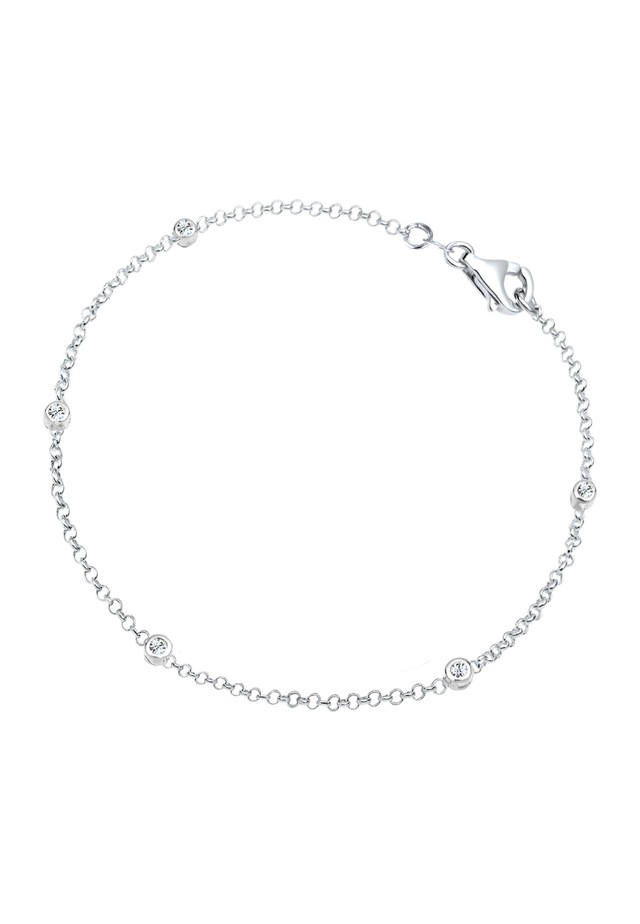Elli Armkette »Armband Eleganz Basic 925 Silber, mit Kristallen von Swarovski®«