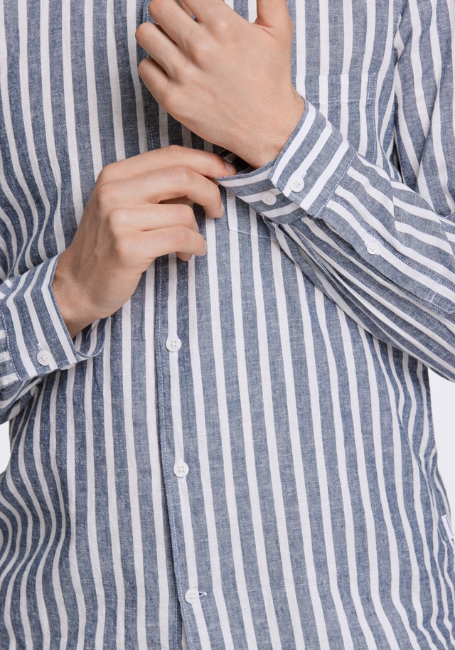 LINDBERGH Leinenhemd »Leinenhemd (Langarm) Slim Fit«