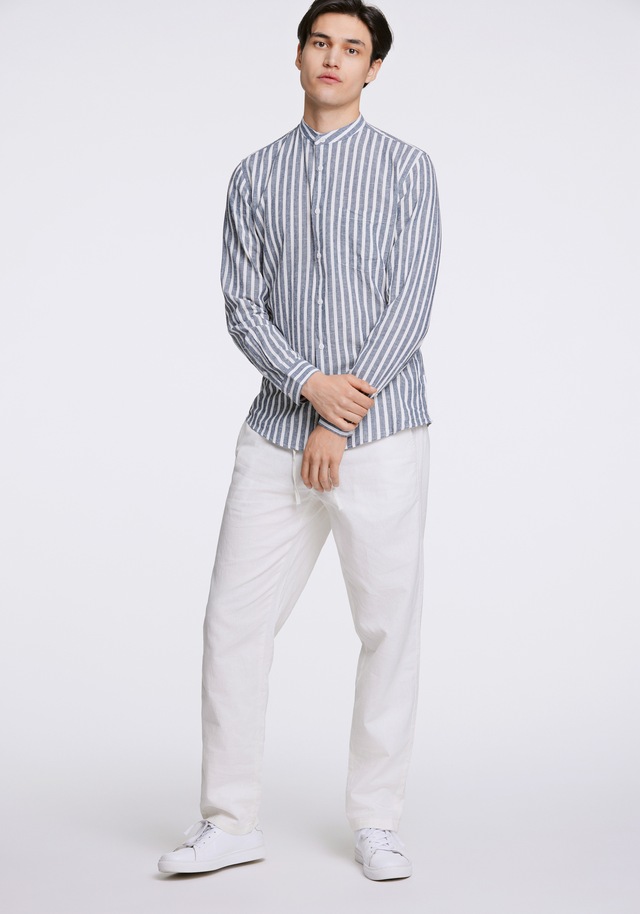 LINDBERGH Leinenhemd »Leinenhemd (Langarm) Slim Fit«