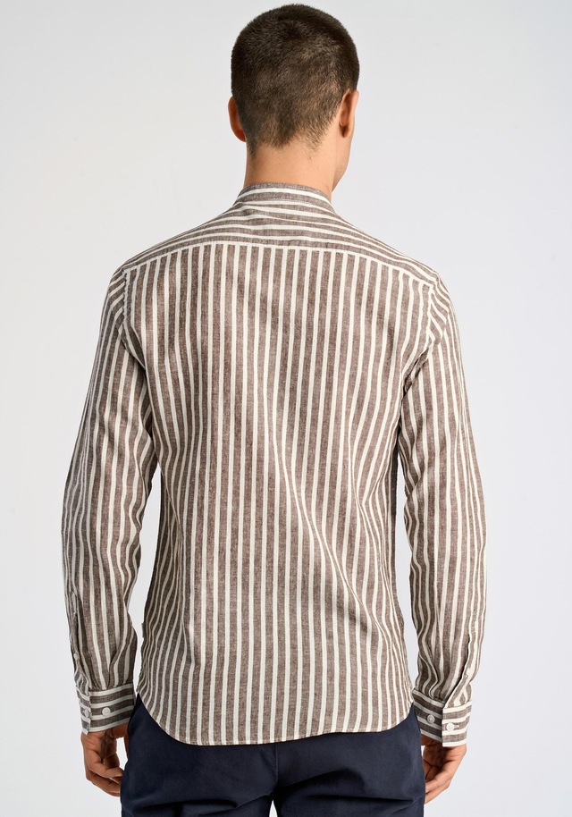 LINDBERGH Leinenhemd »Leinenhemd (Langarm) Slim Fit«