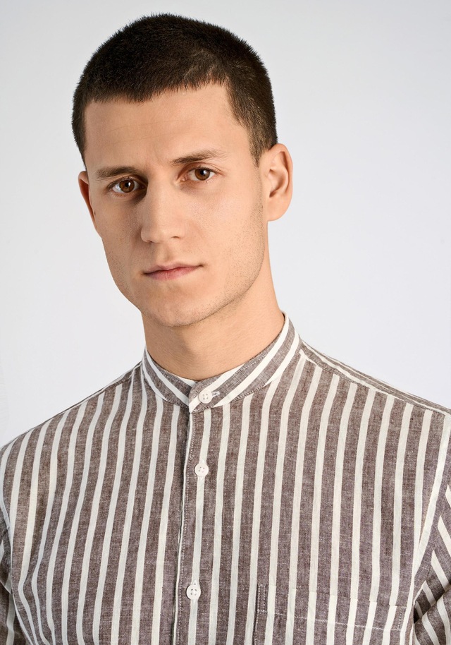 LINDBERGH Leinenhemd »Leinenhemd (Langarm) Slim Fit«
