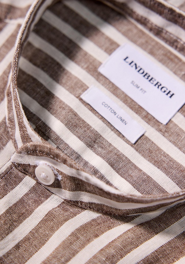 LINDBERGH Leinenhemd »Leinenhemd (Langarm) Slim Fit«