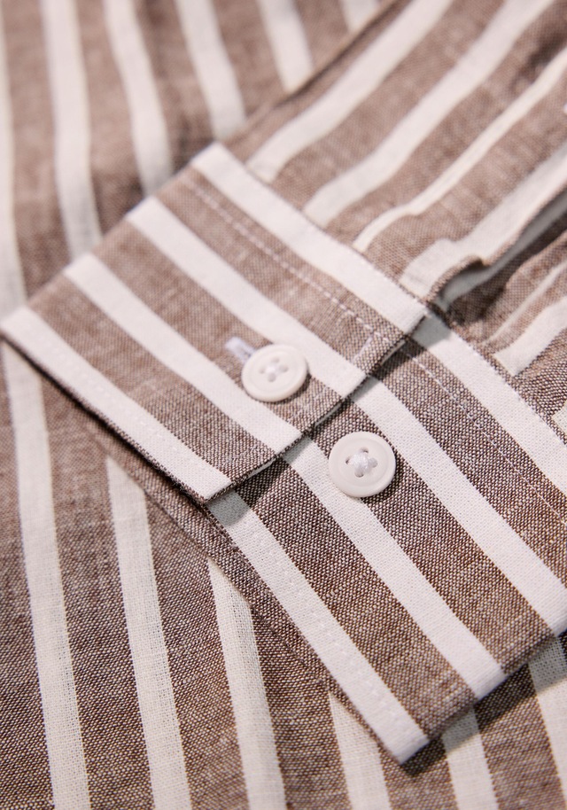LINDBERGH Leinenhemd »Leinenhemd (Langarm) Slim Fit«