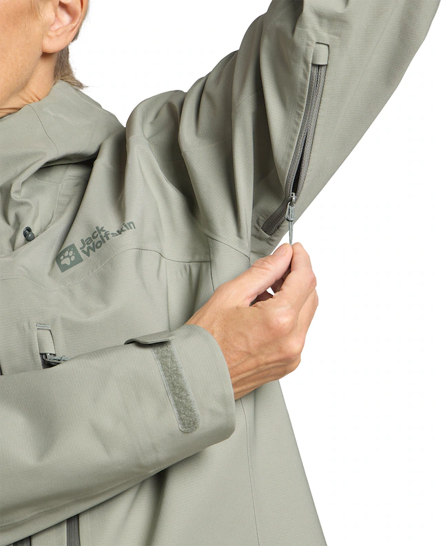 Jack Wolfskin Funktionsjacke »KAMMWEG 3L JKT W« mit Kapuze atmungsaktiv, wasserdicht, winddicht