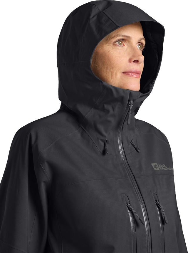 Jack Wolfskin Funktionsjacke »KAMMWEG 3L JKT W« mit Kapuze atmungsaktiv, wasserdicht, winddicht
