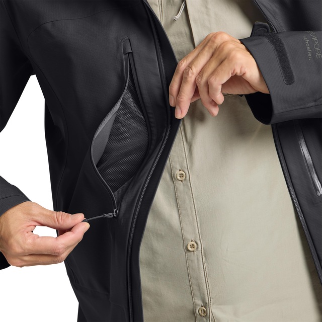 Jack Wolfskin Funktionsjacke »KAMMWEG 3L JKT W« mit Kapuze atmungsaktiv, wasserdicht, winddicht