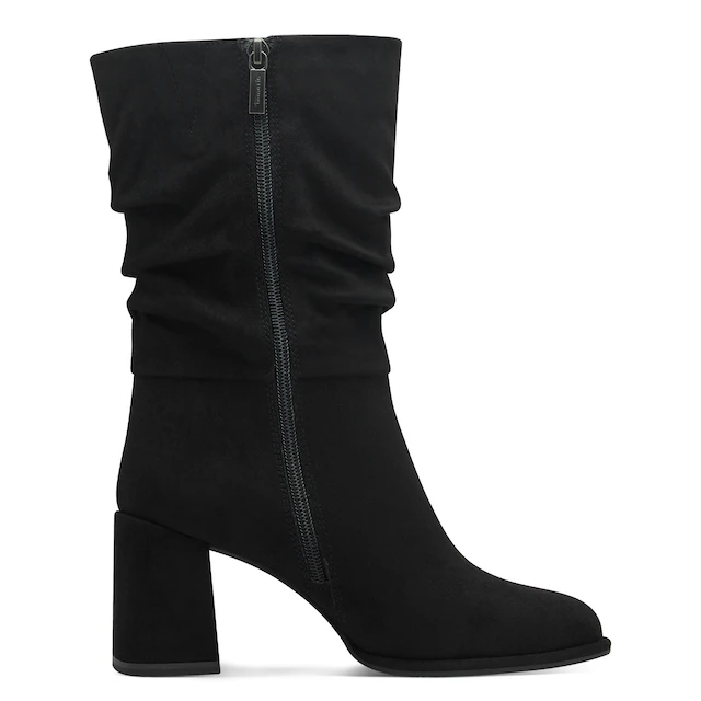 Tamaris Stiefel Blockabsatz, Kurzstiefel mit Reißverschluss, in veganer Verarbeitung
