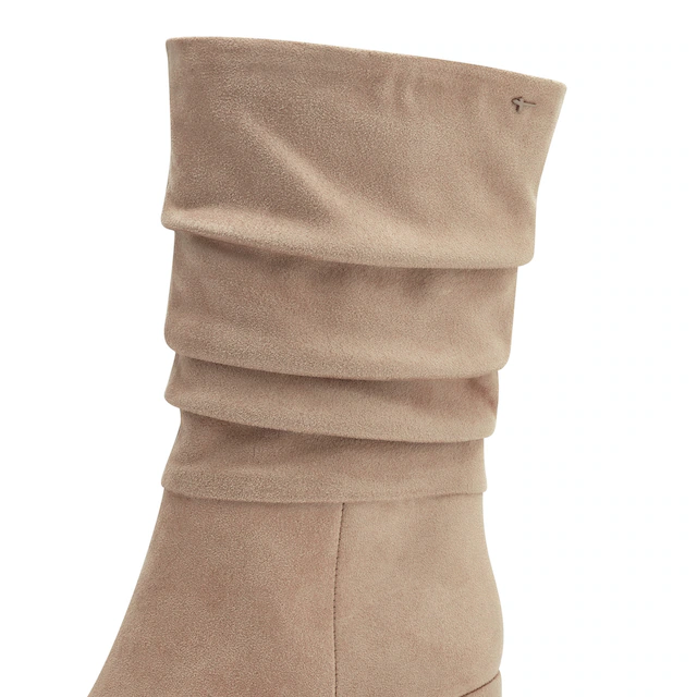 Tamaris Stiefel Blockabsatz, Kurzstiefel mit Reißverschluss, in veganer Verarbeitung