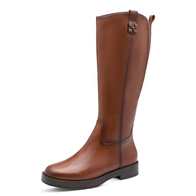 Tamaris Stiefel , Blockabsatz, Businessstiefel im klassischen Reiterlook
