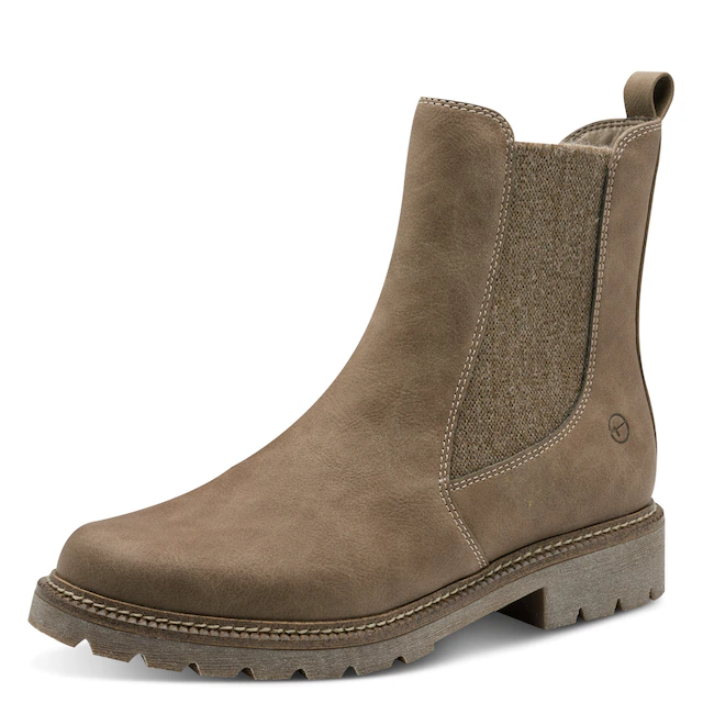 Tamaris Chelseaboots , Businessschuh, Schlupfschuh, Stiefelette mit Stretcheinsätzen