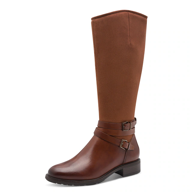 Tamaris Stiefel , Blockabsatz, Langschaftstiefel mit Touch it-Ausstattung