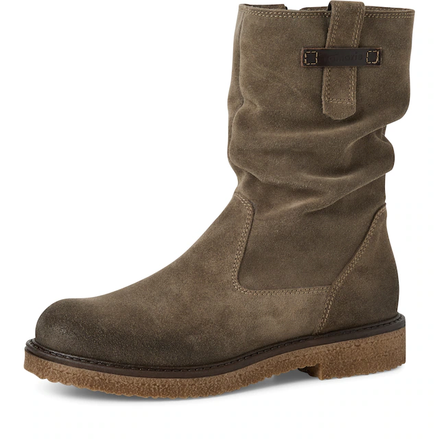 Tamaris Stiefelette , Blockabsatz, Kurzstiefel mit praktischem Innenreißverschluss