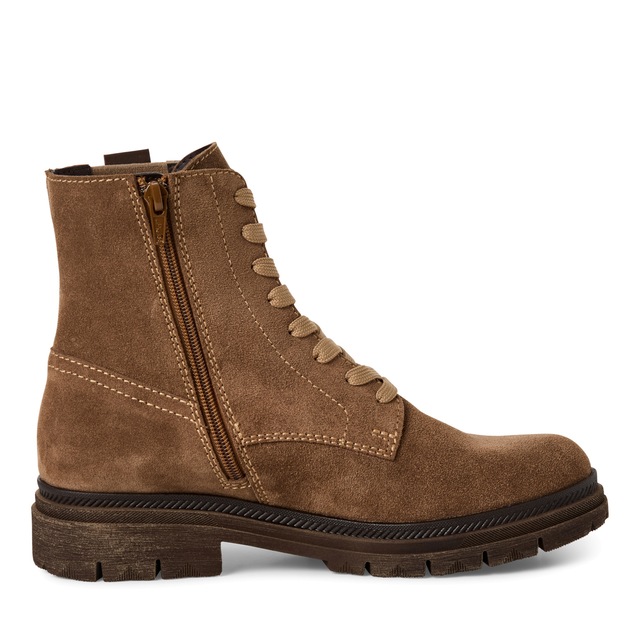 Tamaris Schnürstiefelette , Blockabsatz, Schnürboots mit modischen Ziernähten