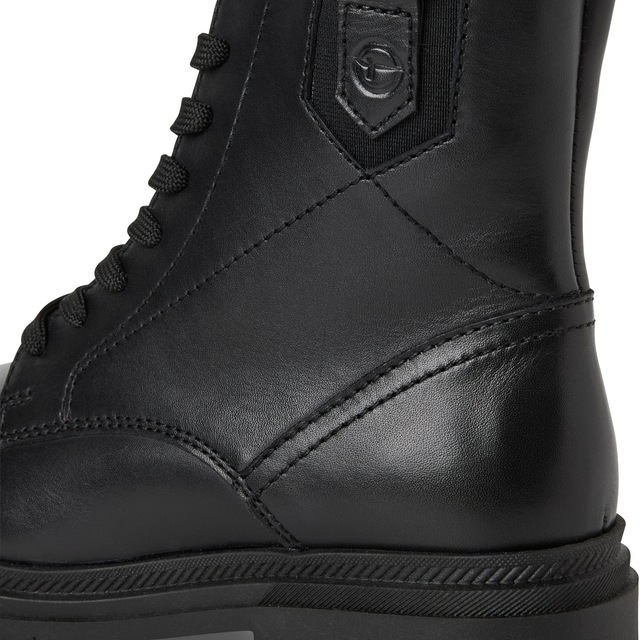 Tamaris Schnürstiefelette , Blockabsatz, Schnürboots mit modischen Ziernähten