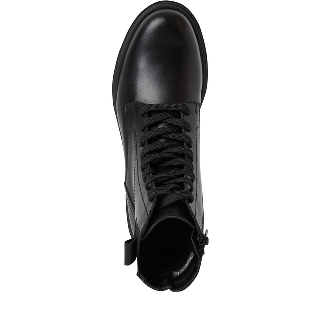 Tamaris Schnürstiefelette , Blockabsatz, Schnürboots mit modischen Ziernähten