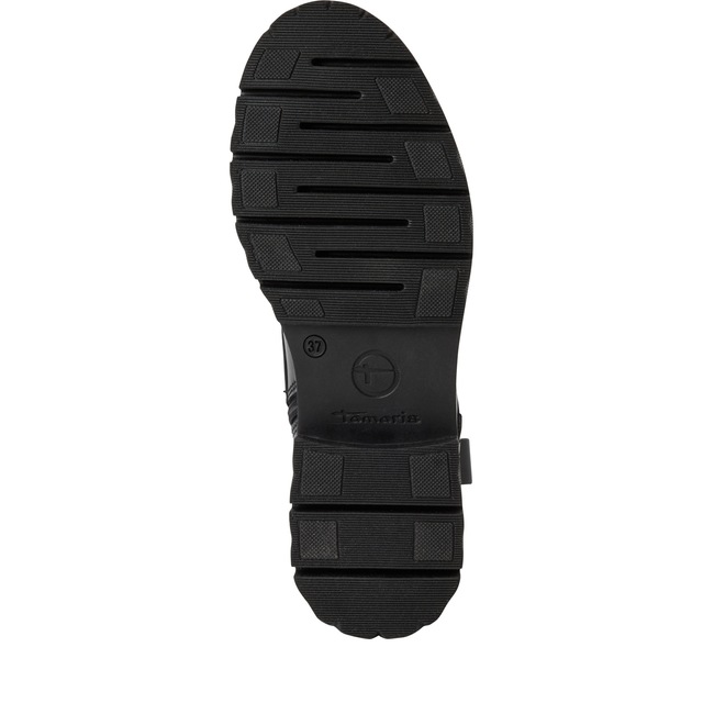 Tamaris Schnürstiefelette , Blockabsatz, Schnürboots mit modischen Ziernähten