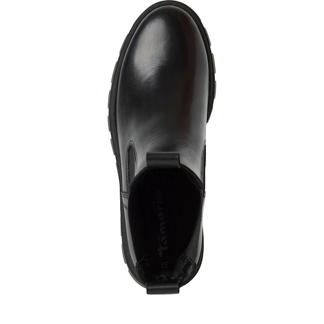 Tamaris Chelseaboots Stiefelette, Schlupfschuh mit T-Logoprägung