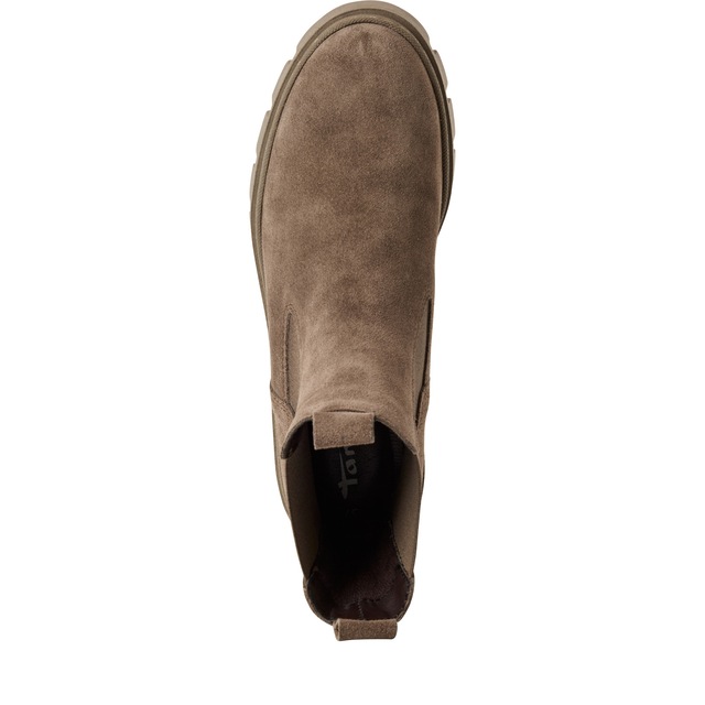 Tamaris Chelseaboots Stiefelette, Schlupfschuh mit T-Logoprägung