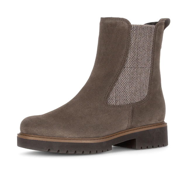 Gabor Chelseaboots »KOS« Blockabsatz, Stiefelette in Komfortweite H (= sehr weit)