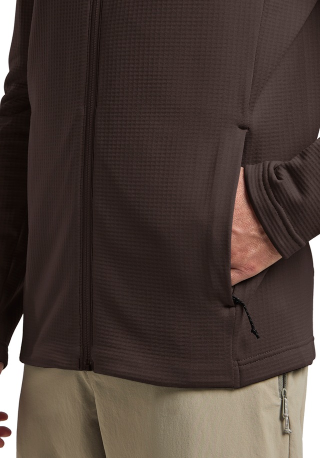 Jack Wolfskin Fleecejacke »KOLBENBERG FZ M« aus Gitterfleece, atmungsaktiv, elastisch, weich