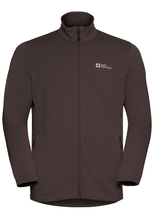 Jack Wolfskin Fleecejacke »KOLBENBERG FZ M« aus Gitterfleece, atmungsaktiv, elastisch, weich