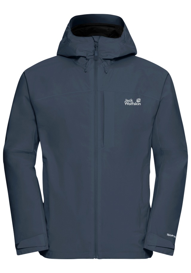 Jack Wolfskin Funktionsjacke »TEMPEST 2L JKT M« mit Kapuze mit Kapuze, wasserdicht, winddicht, atmungsaktiv