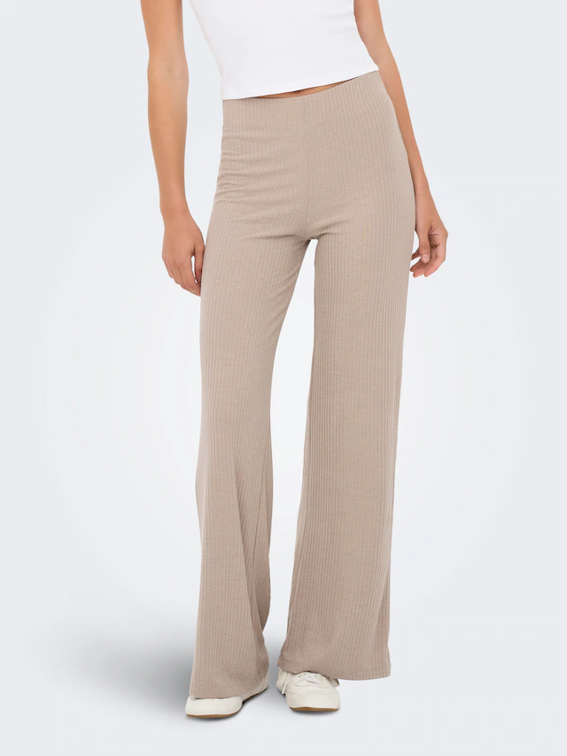 ONLY Play Loungehose »ONPSEREN HW RIB STR PNT NOOS« Loose Fit, aus Polyester, Viskose und Elasthan, pflegeleicht