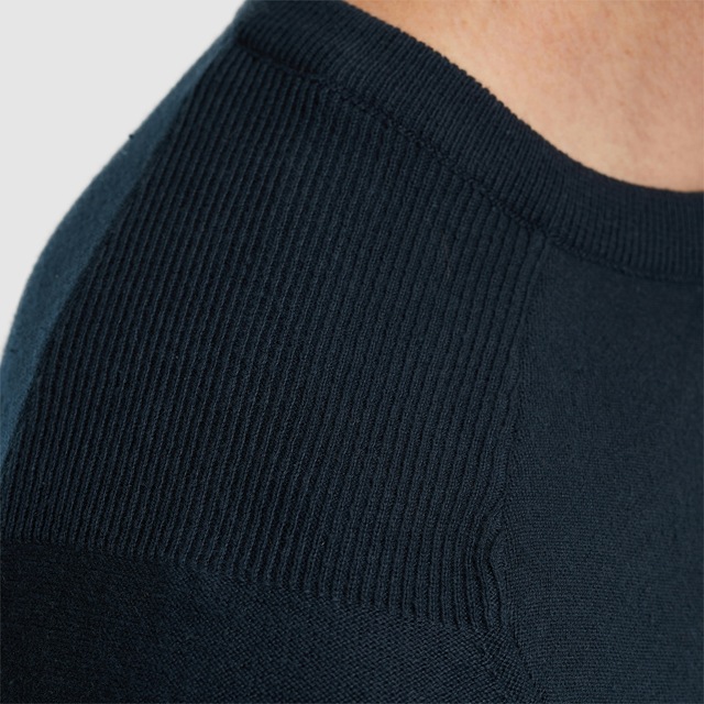 PME LEGEND Rundhalspullover »American classic Buckley knit« mit Logo Stickerei