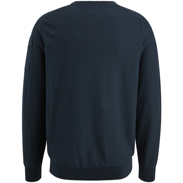 PME LEGEND Rundhalspullover »American classic Buckley knit« mit Logo Stickerei