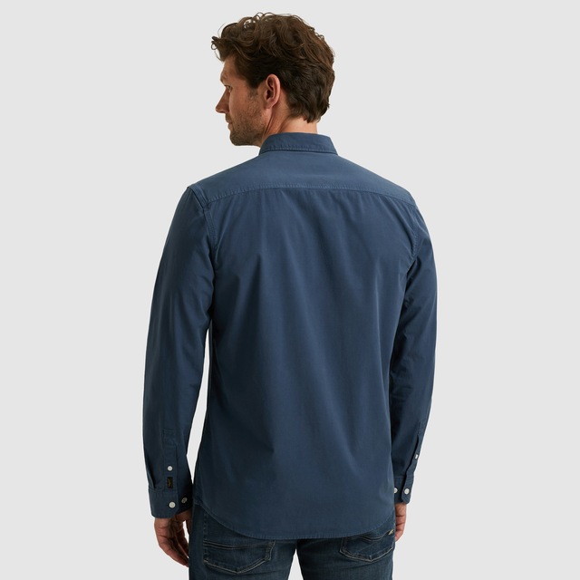 PME LEGEND Langarmhemd mit Logo Stickerei