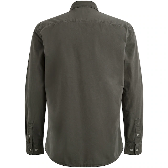 PME LEGEND Langarmhemd mit Logo Stickerei