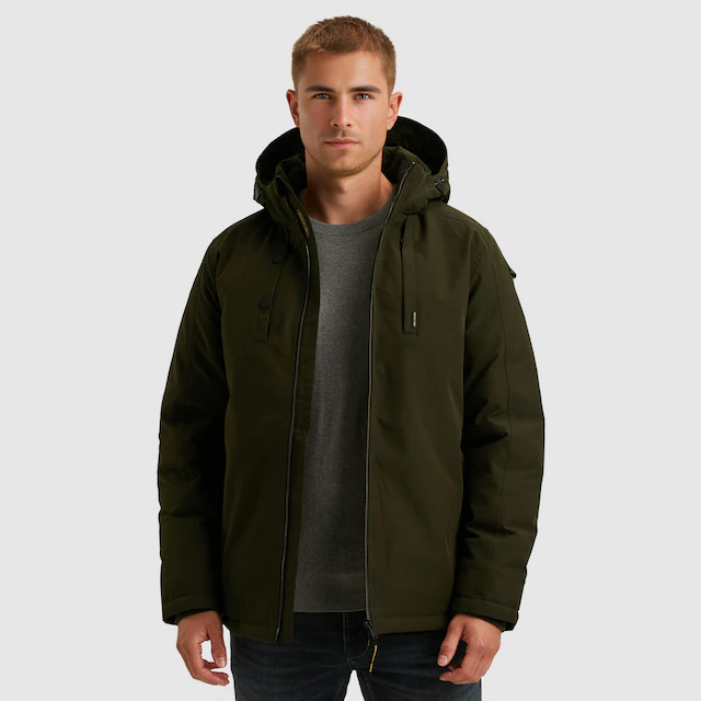 PME LEGEND Winterjacke mit Kapuze Taschen mit Reißverschluss