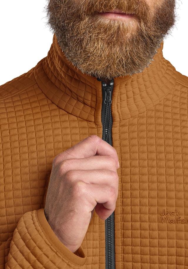 Jack Wolfskin Fleecejacke »MOGARI FZ M« mit Waffelfleece, atmungsaktiv