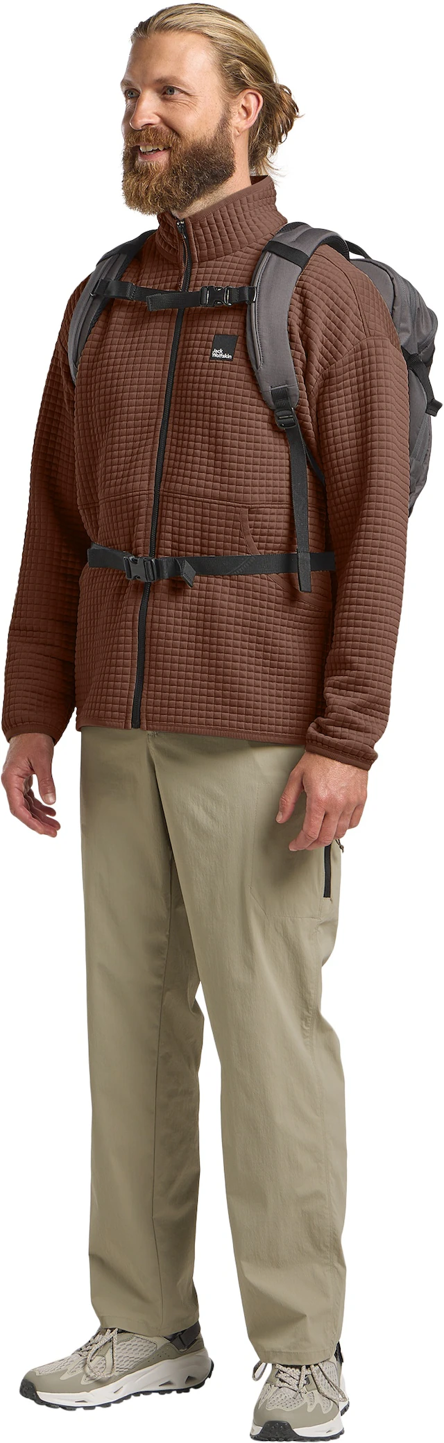 Jack Wolfskin Fleecejacke »MOGARI FZ M« mit Waffelfleece, atmungsaktiv