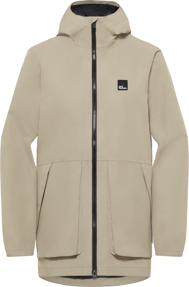 Jack Wolfskin Funktionsparka »TERRAVIEW 2L PARKA W« mit Kapuze mit Kapuze, atmungsaktiv, wasserdicht, winddicht, länger geschnitten