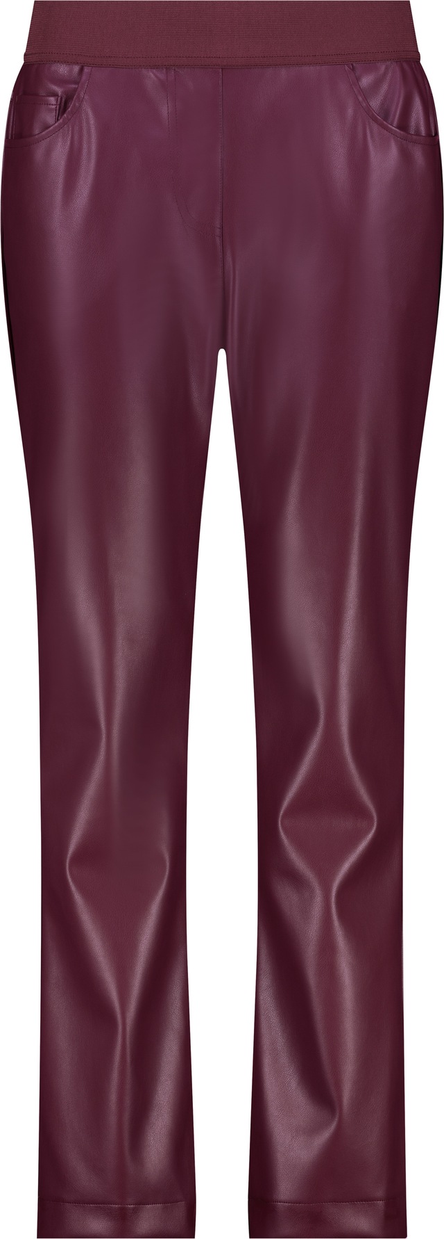 Monari Lederimitathose »Hose Lederimitat Schlupf« mit elastischem Bund