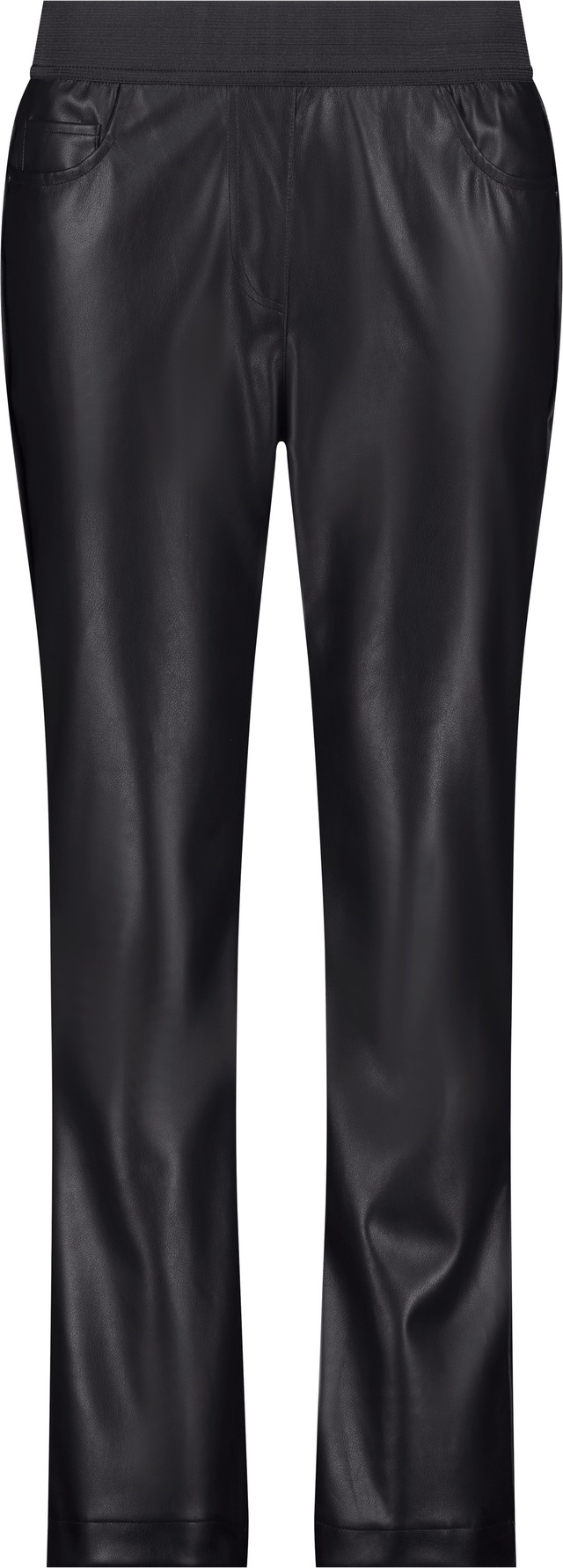 Monari Lederimitathose »Hose Lederimitat Schlupf« mit elastischem Bund
