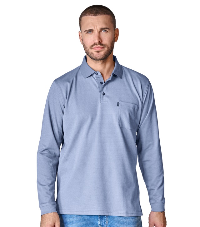 CASAMODA Langarm-Poloshirt »CASAMODA Polo-Shirt Langarm uni«