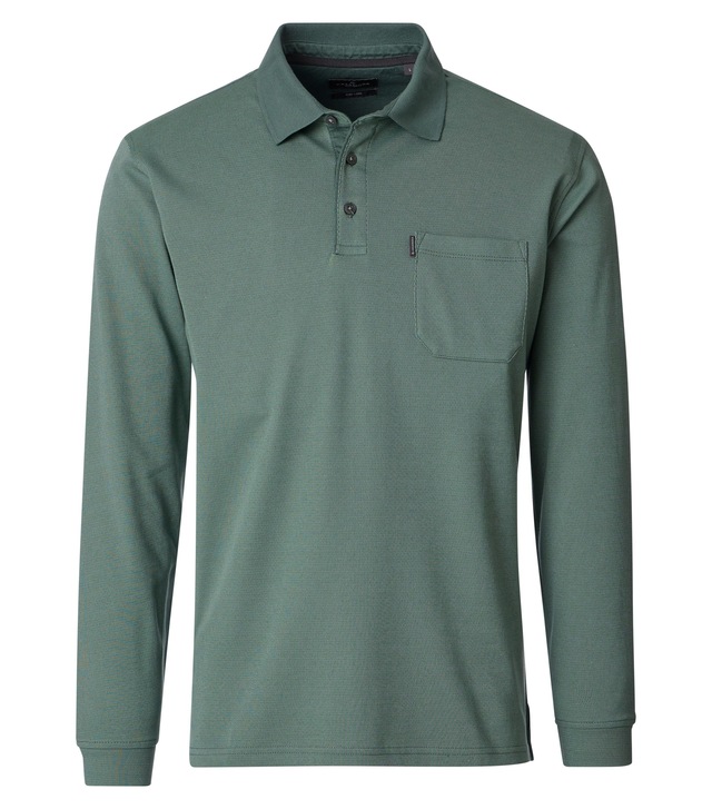 CASAMODA Langarm-Poloshirt »CASAMODA Polo-Shirt Langarm uni«