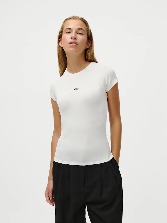 LeGer T-Shirt »Tayra, LeGer by Lena Gercke« basic, Rundhals, slim fit