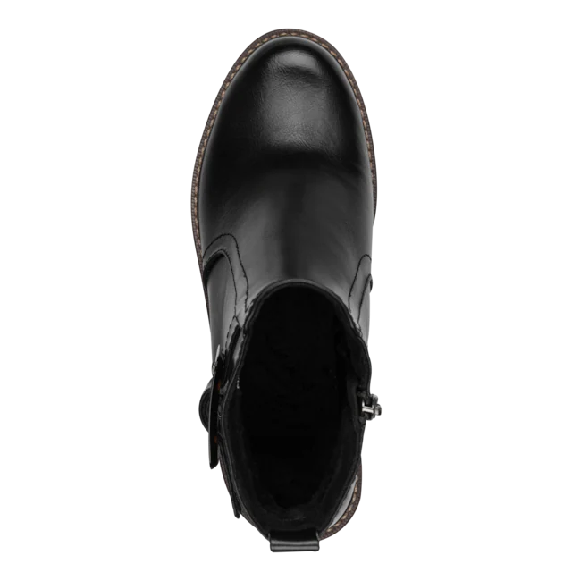 MARCO TOZZI Stiefelette Blockabstz, Herbstboots in veganer Verarbeitung