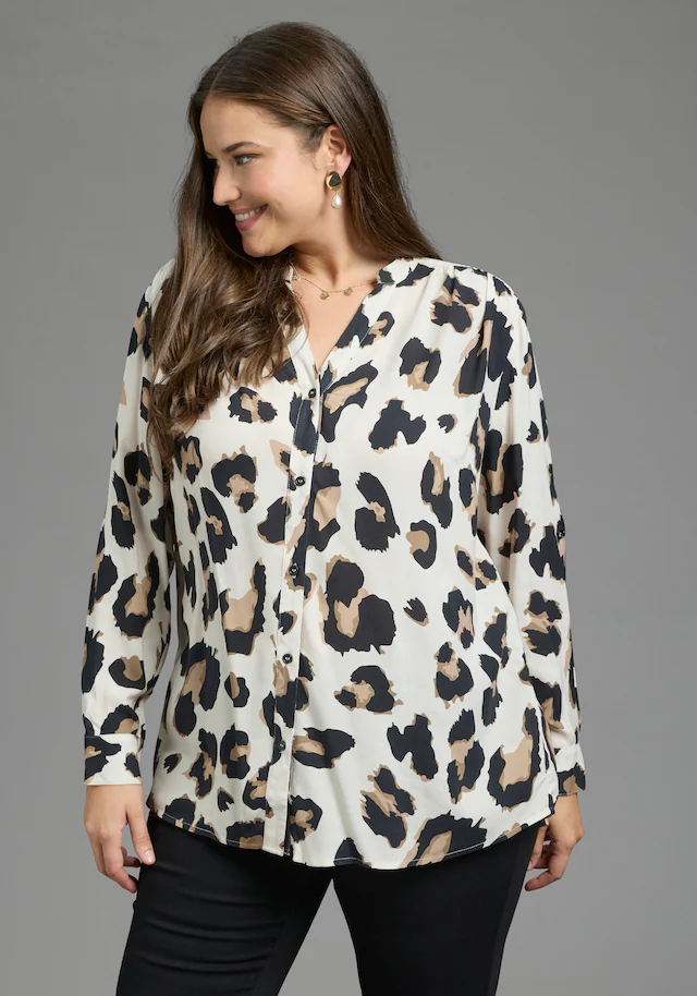 Laura Scott CURVE Longbluse »Große Größen« im Tunika Stil aus weicher Viskose