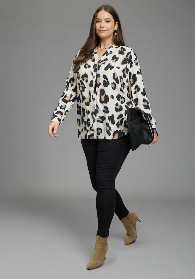Laura Scott CURVE Longbluse »Große Größen« im Tunika Stil aus weicher Viskose
