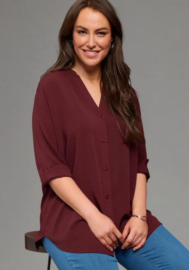 Laura Scott CURVE Longbluse »Große Größen« im Tunika Stil aus weicher Viskose