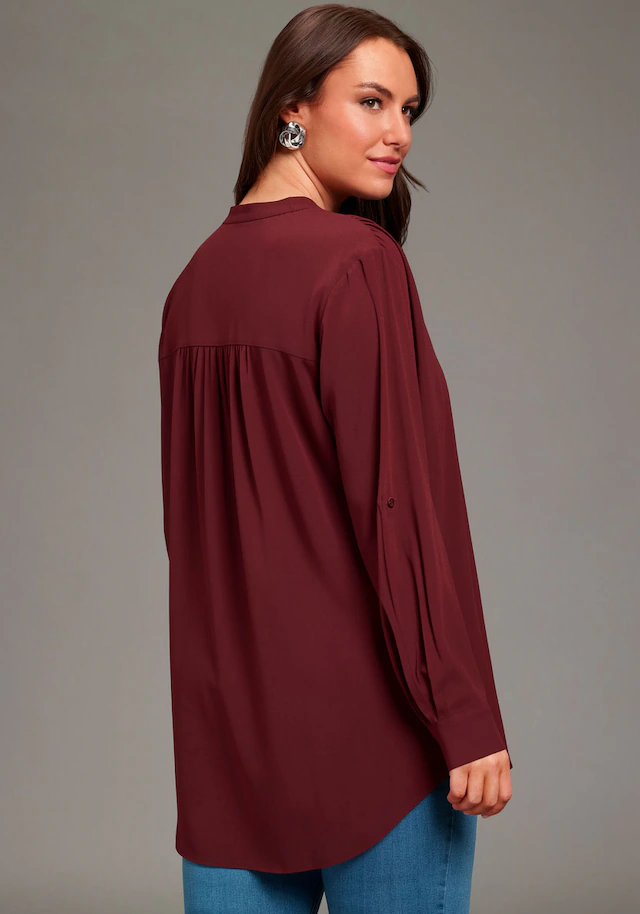 Laura Scott CURVE Longbluse »Große Größen« im Tunika Stil aus weicher Viskose