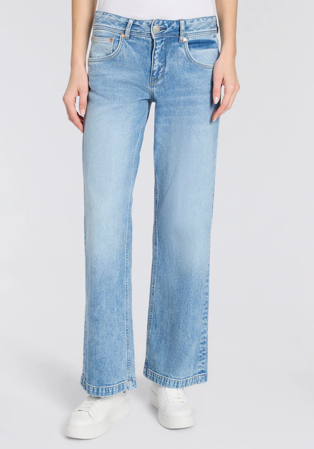 Herrlicher 5-Pocket-Jeans »Edna Denim« Flared Fit mit mittlerer Leibhöhe